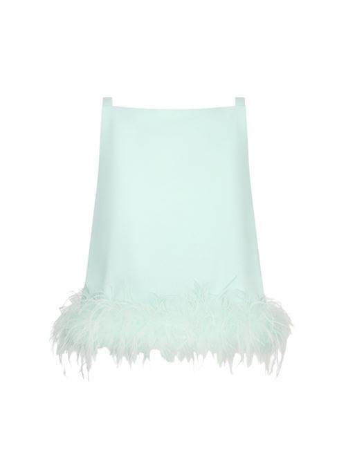 Top verde acqua con piume Liu Jo | CA5318T3970.X0687